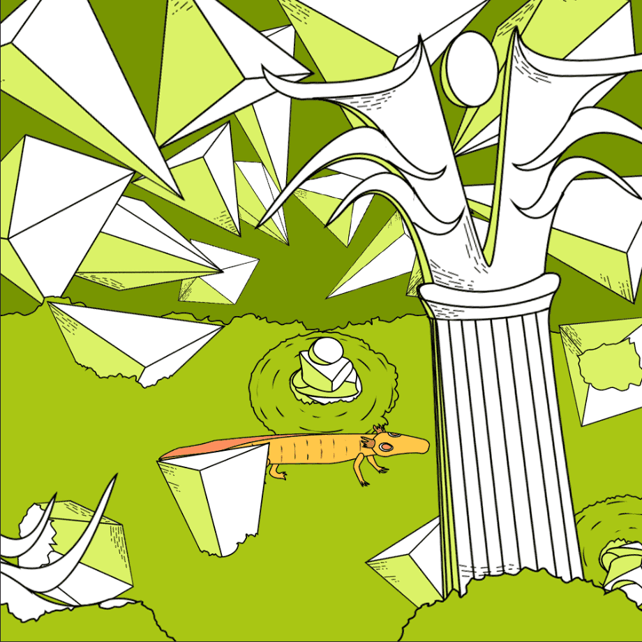 Cubic Axolotl Animation