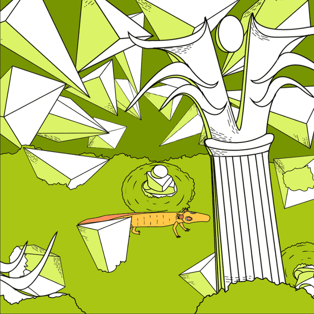 Cubic Axolotl Animation