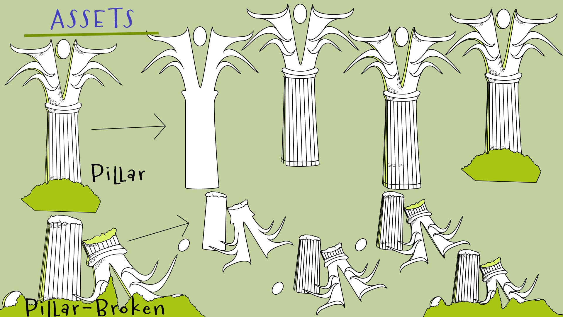 Greek Pillar assets