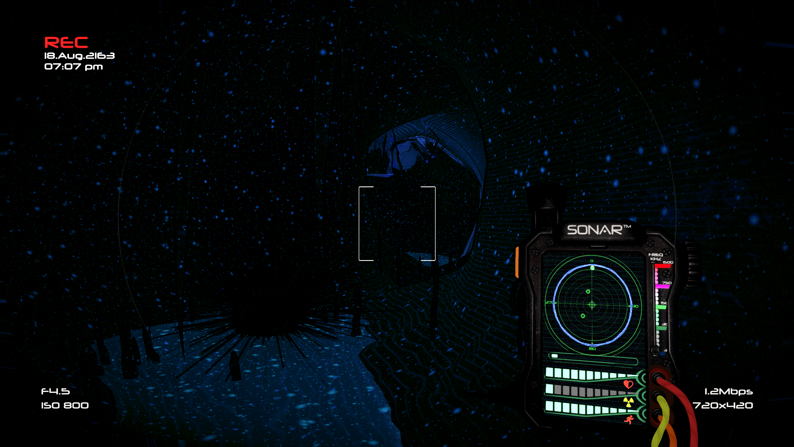 Screenshot of monsters in the cave